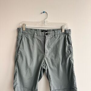 Theory Men's Slate Gray Flat Front Shorts